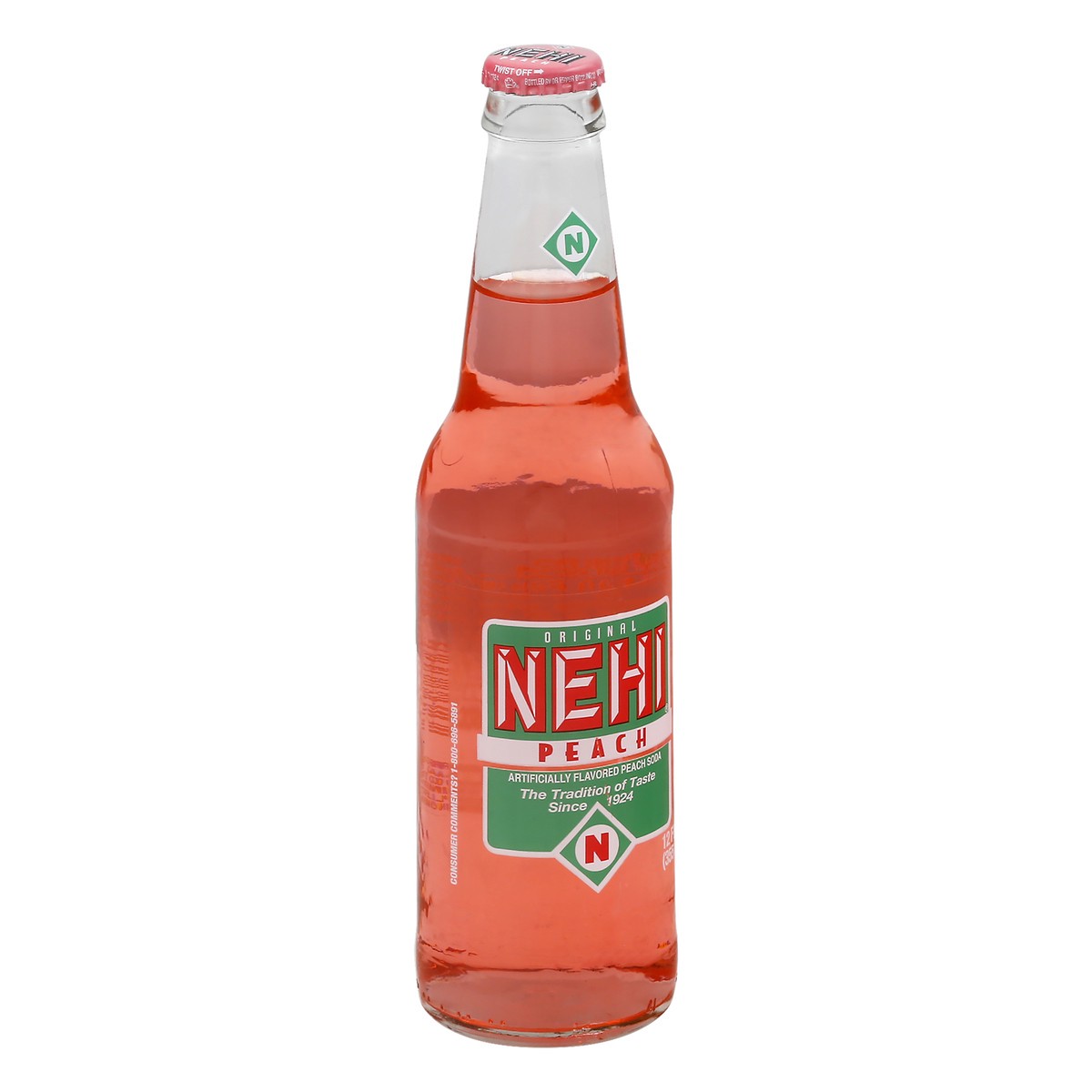 slide 8 of 10, NEHI Peach Soda 12 oz, 12 oz