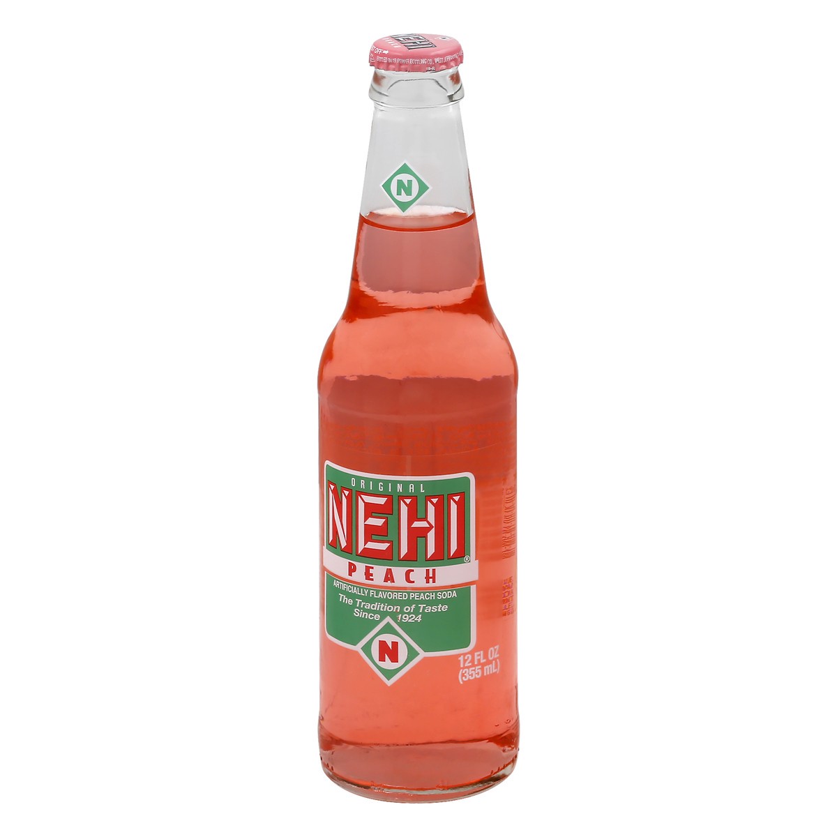 slide 7 of 10, NEHI Peach Soda 12 oz, 12 oz