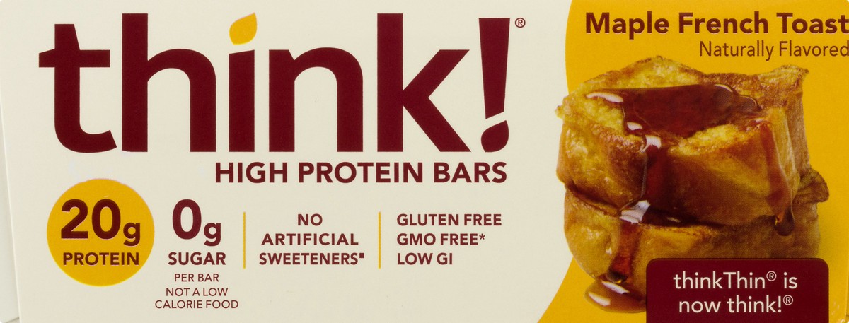 slide 9 of 13, think! Maple French Toast High Protein Bars 10 ea, 10 ct