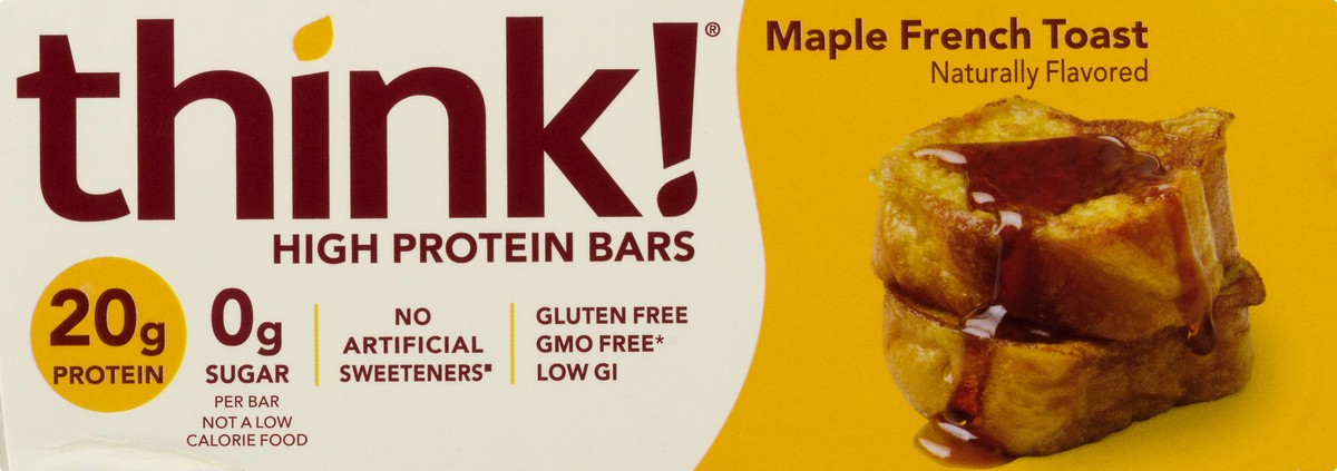 slide 12 of 13, think! Maple French Toast High Protein Bars 10 ea, 10 ct