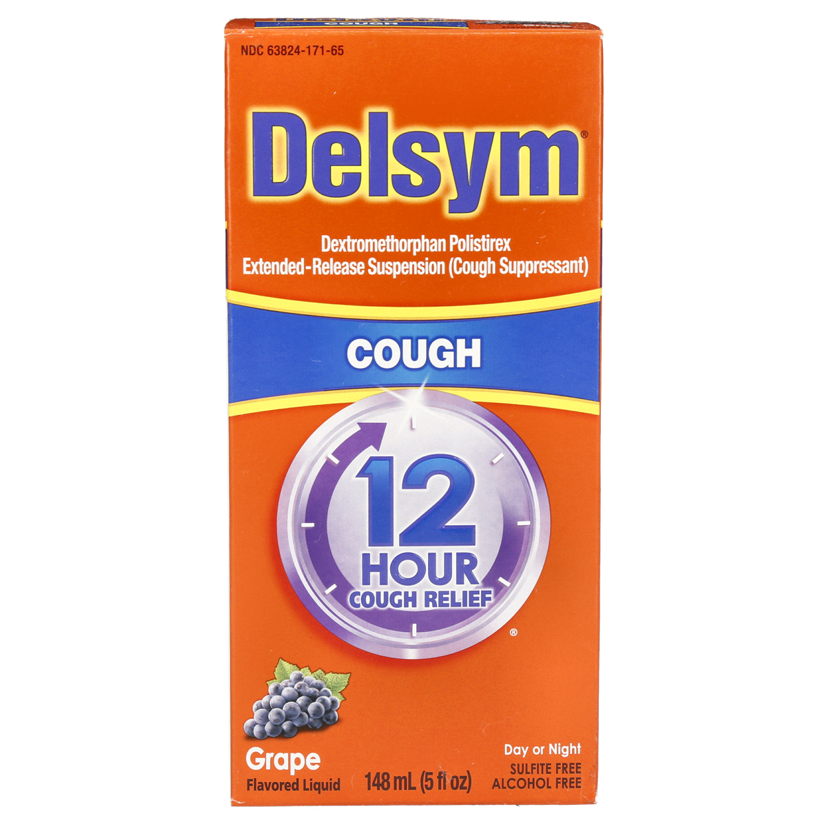 Delsym 12 Hour Grape Flavored Cough Relief Liquid 5 oz Shipt