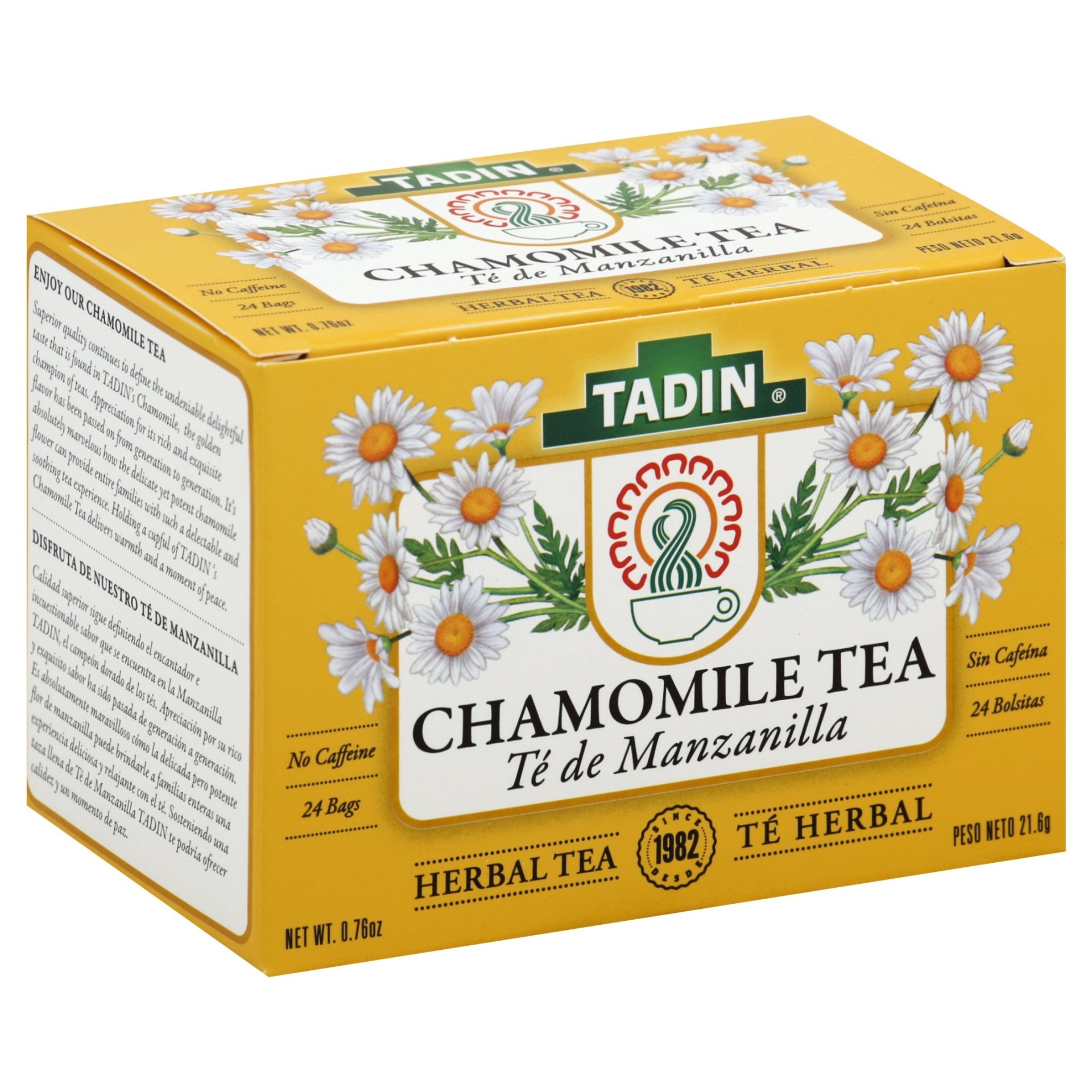 slide 1 of 7, Tadin Manzanilla Chamomile Tea Bags, 24 ct