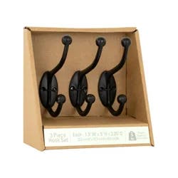 MCS Black Hook Set, 3 Pc
