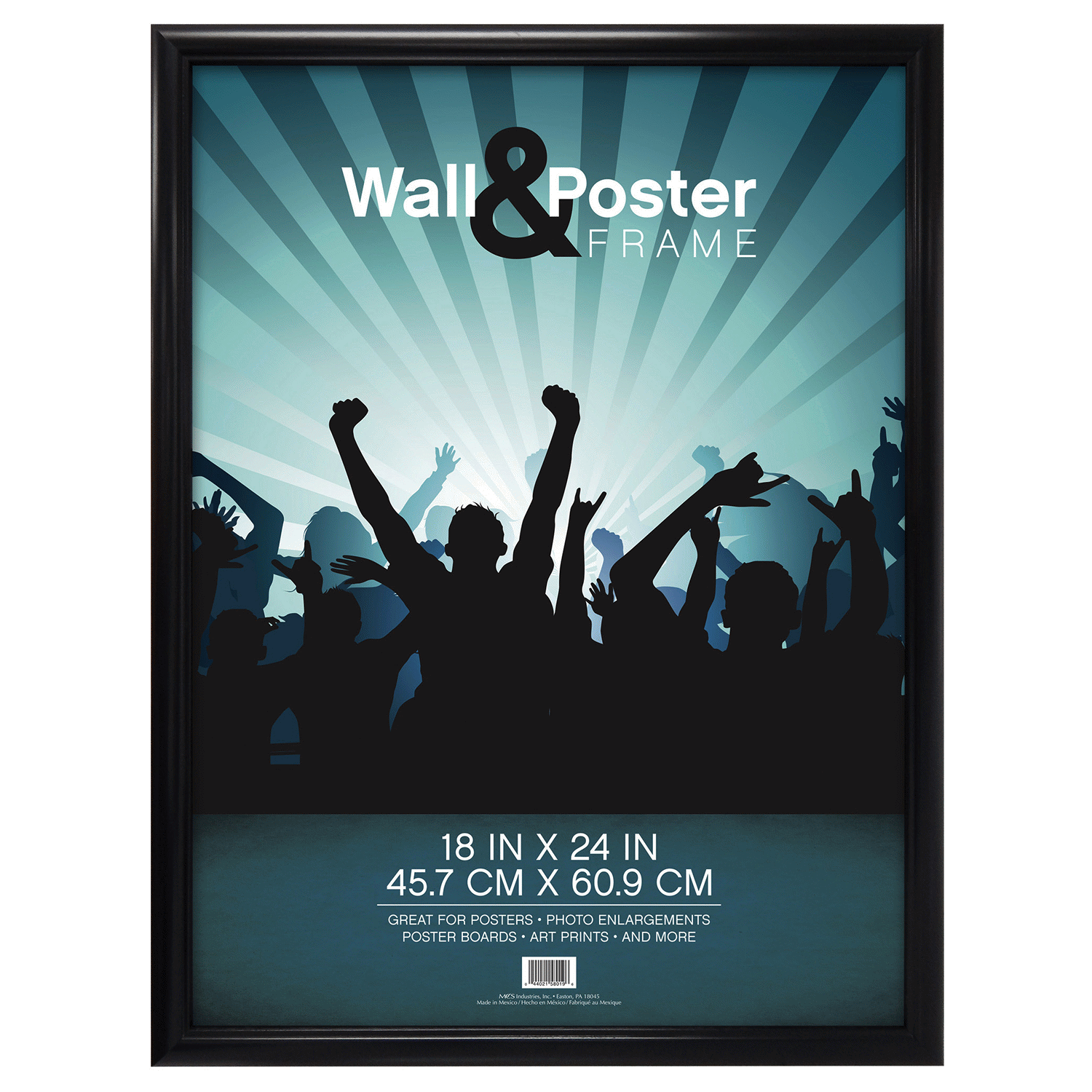 slide 1 of 1, Mcs Townsend Poster Frame - Black - 18" X 24", 18 x 24 