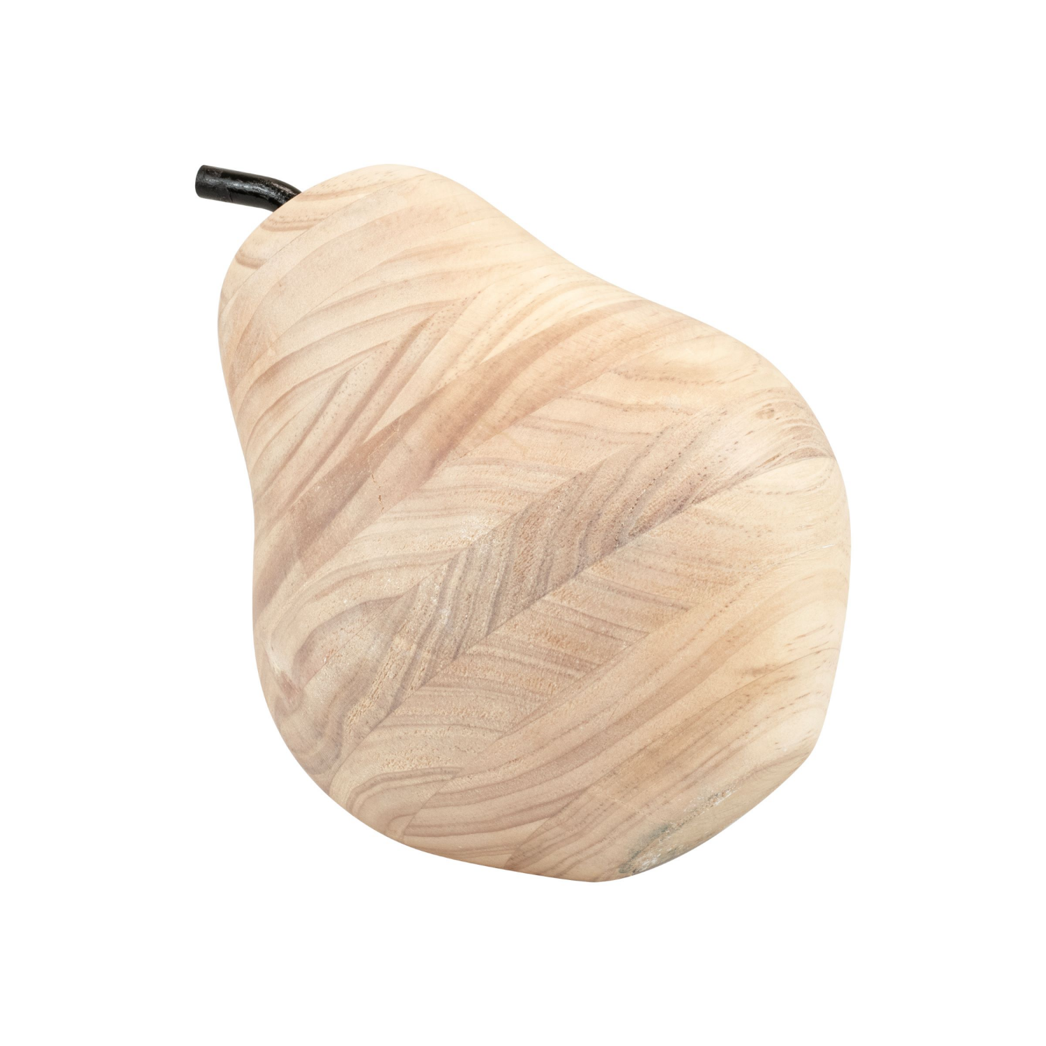 slide 1 of 1, MCS Wood Leaning Turned Pear, 8.7", 1 ct