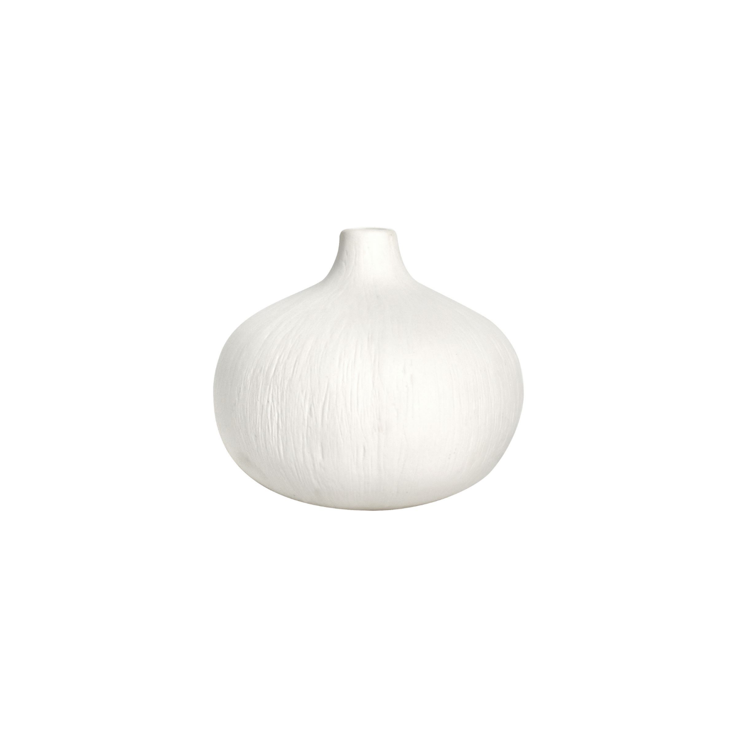 slide 1 of 1, MCS Round Matte White Ceramic Vase, 3.94", 1 ct