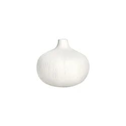 MCS Round Matte White Ceramic Vase, 3.94"