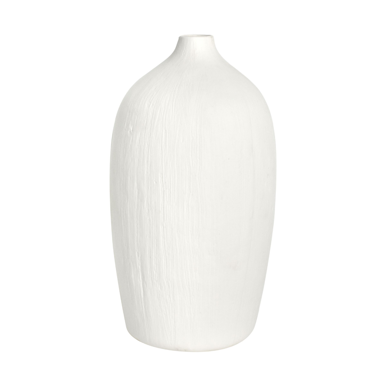 slide 1 of 1, MCS Matte White Ceramic Vase 9.65", 1 ct