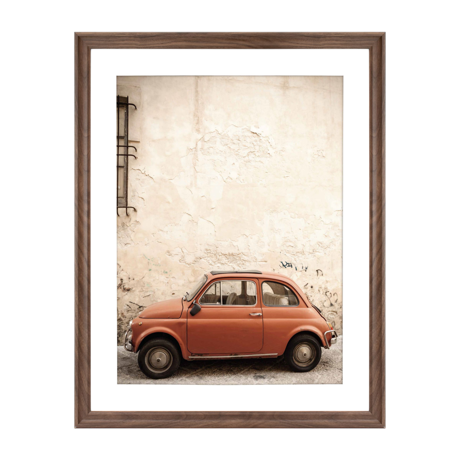 slide 1 of 1, MCS Poster Frame Walnut 22x28 Matted to 18x24, 1 ct