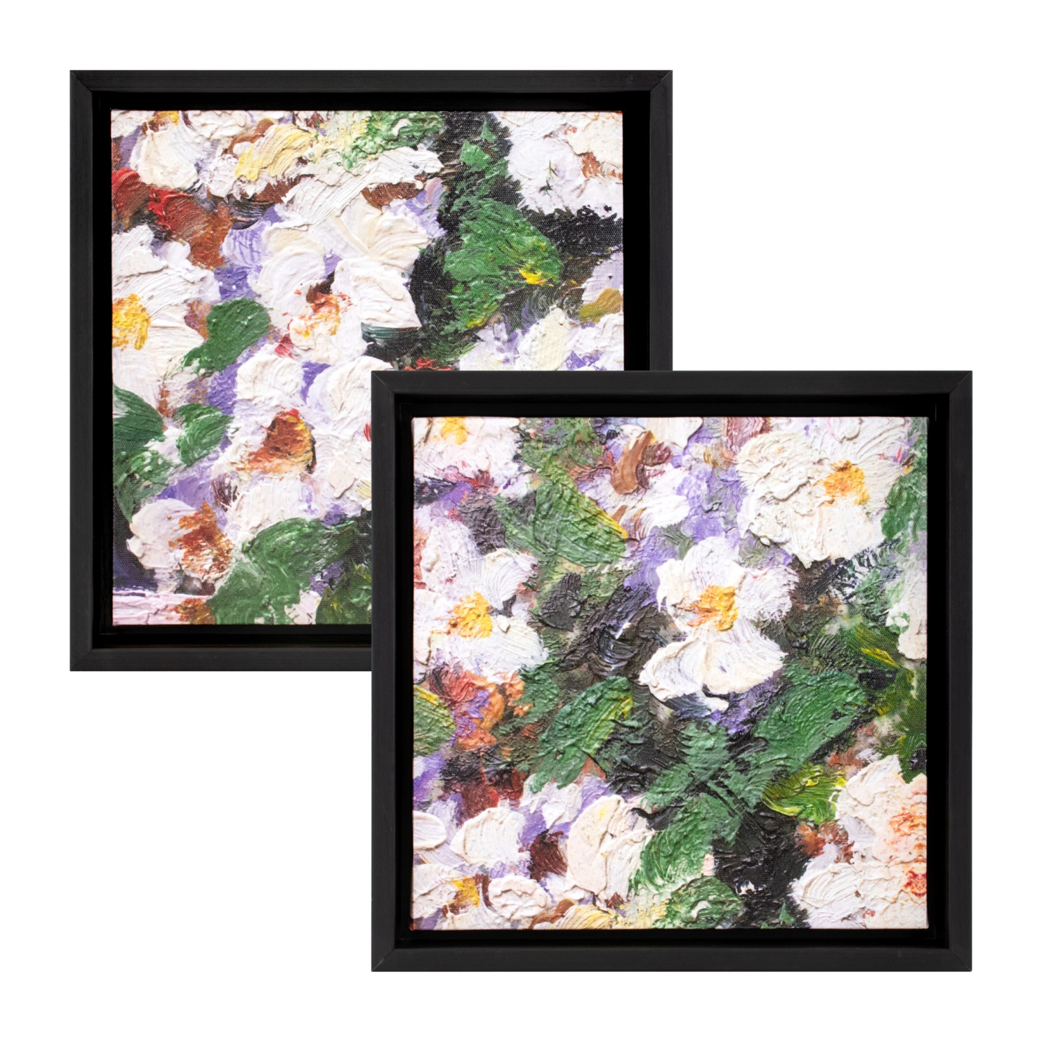 slide 1 of 3, MCS Framed Canvas Art 2 pk, 2 ct