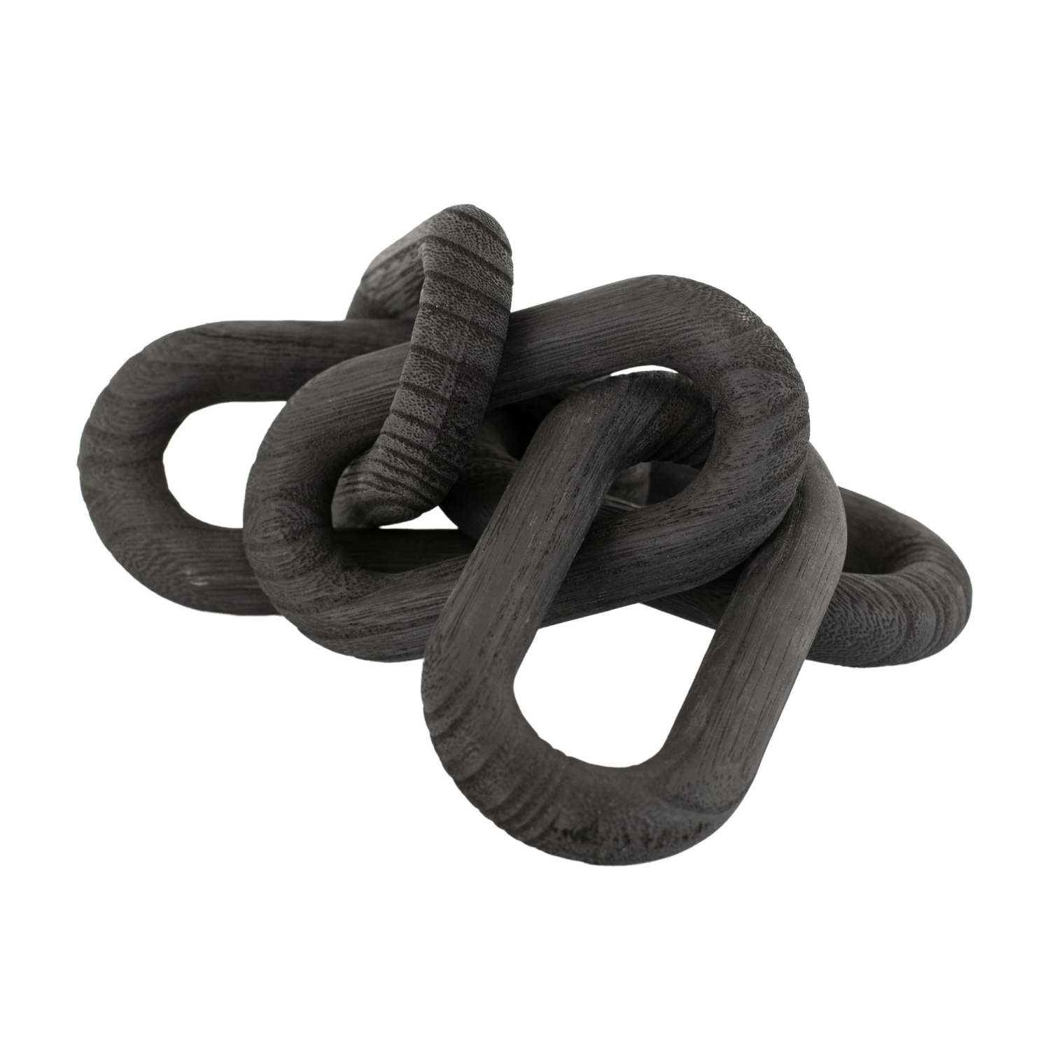 slide 1 of 2, MCS Wood Chain Links Black, 1 ct
