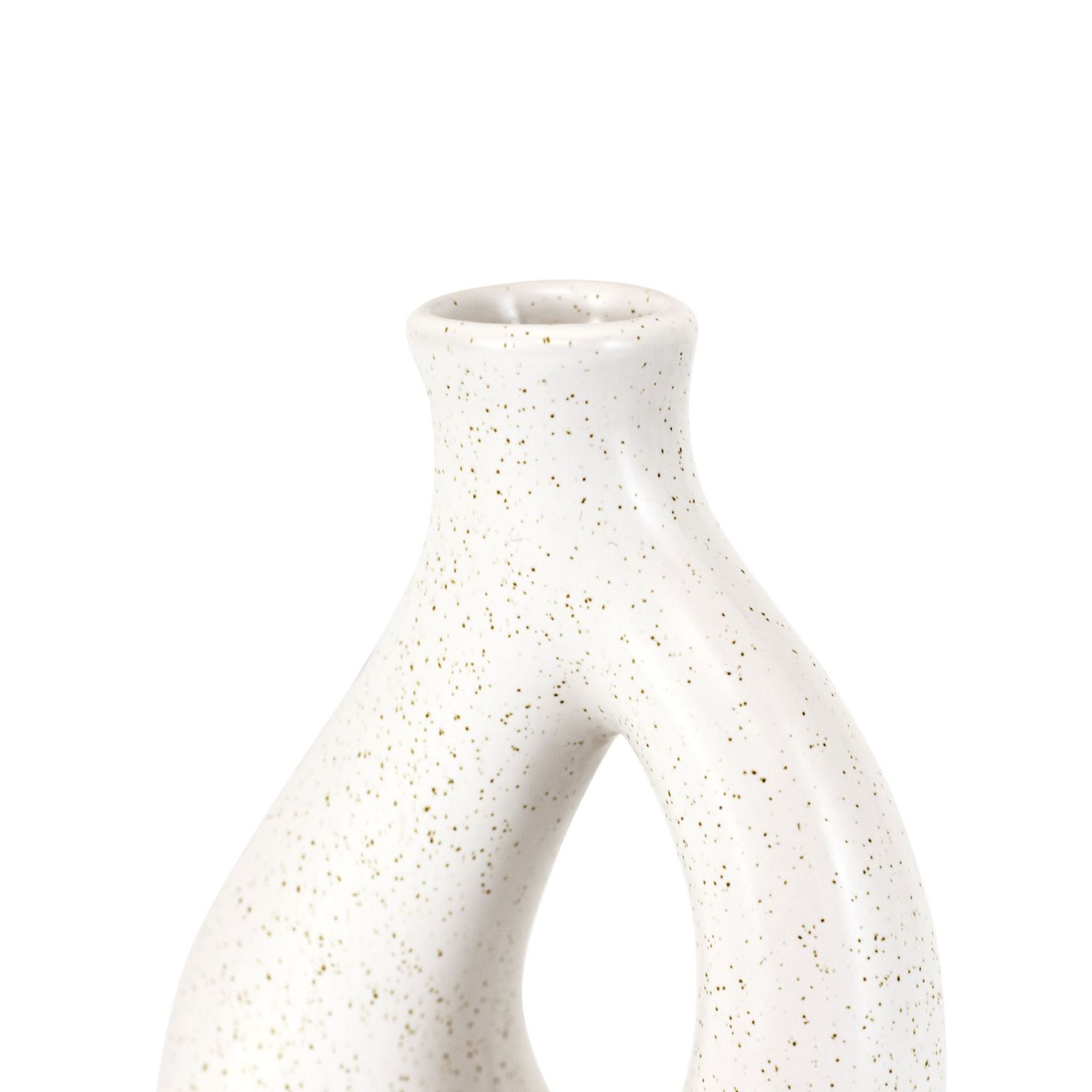 slide 3 of 3, MCS Ceramic Donut Vase 5.8 in, 1 ct