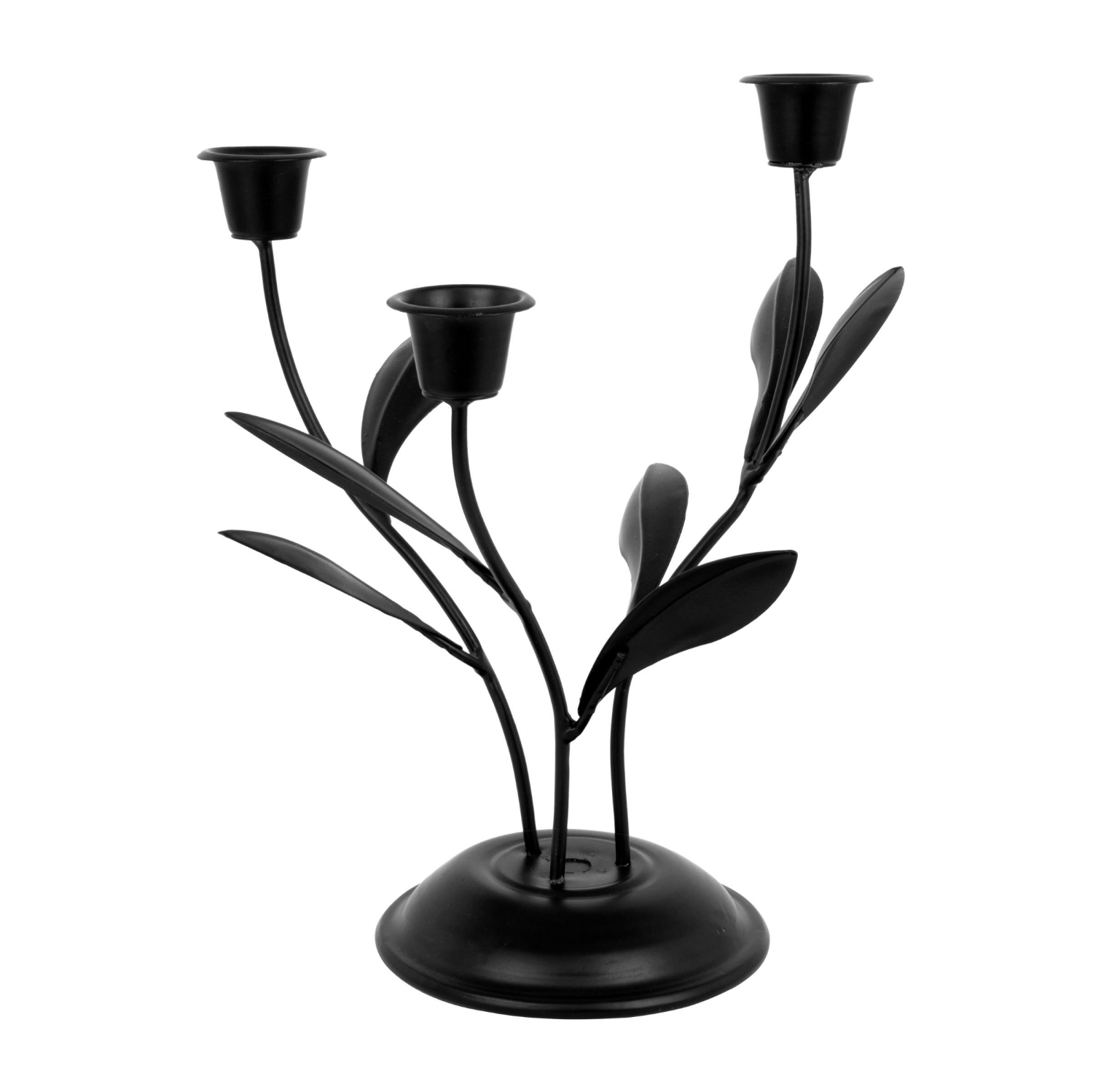 slide 1 of 1, MCS Leaves Metal Candle Holder, 1 ct