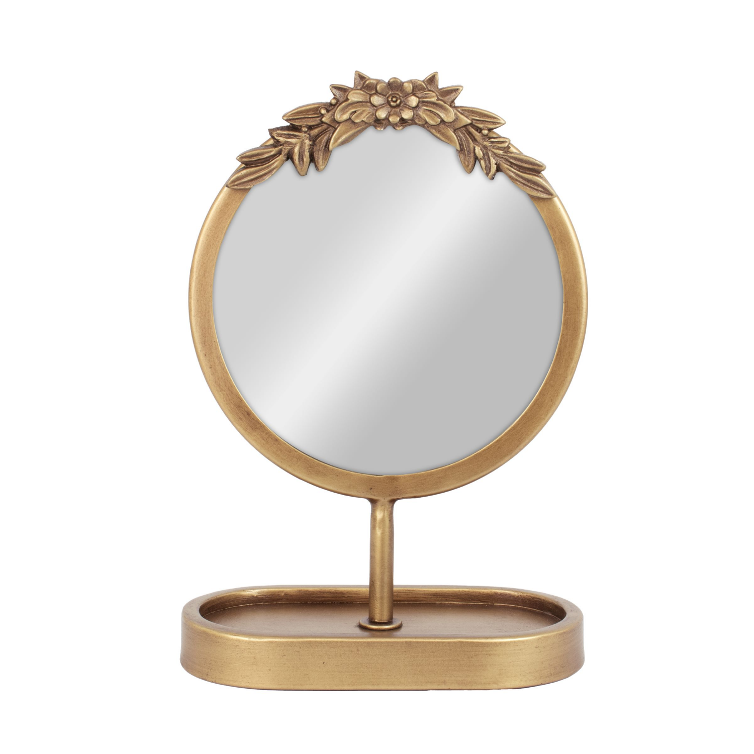 slide 1 of 1, MCS Ornate Pedestal Mirror with Tray, 1 ct