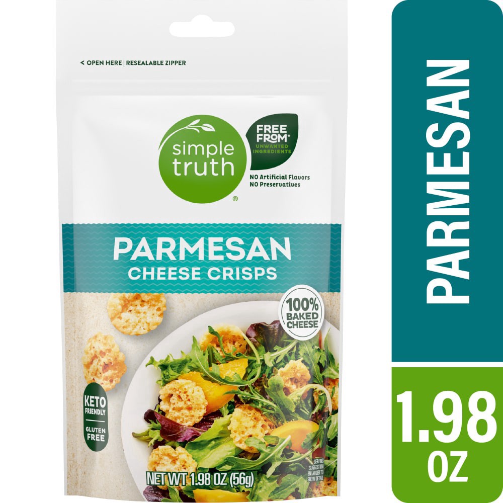 slide 3 of 4, Simple Truth Parmesan Cheese Crisps, 1.98 oz
