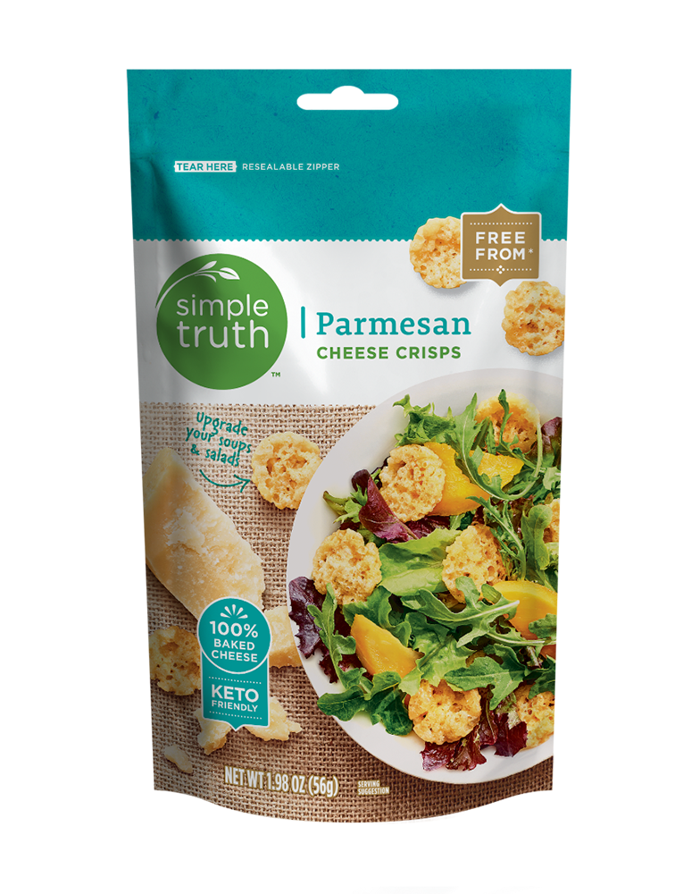 slide 1 of 1, Simple Truth Parmesan Cheese Crisps, 1.98 oz