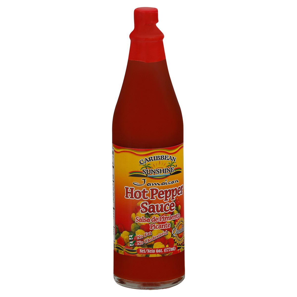 slide 6 of 9, Caribbean Sunshine Hot Pepper Sauce 6 oz Bottle, 6 oz