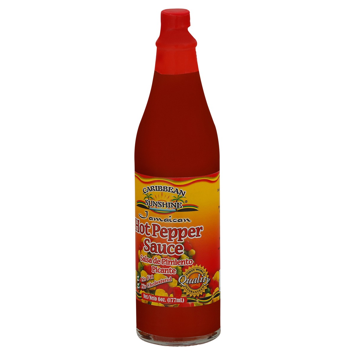 slide 5 of 9, Caribbean Sunshine Hot Pepper Sauce 6 oz Bottle, 6 oz