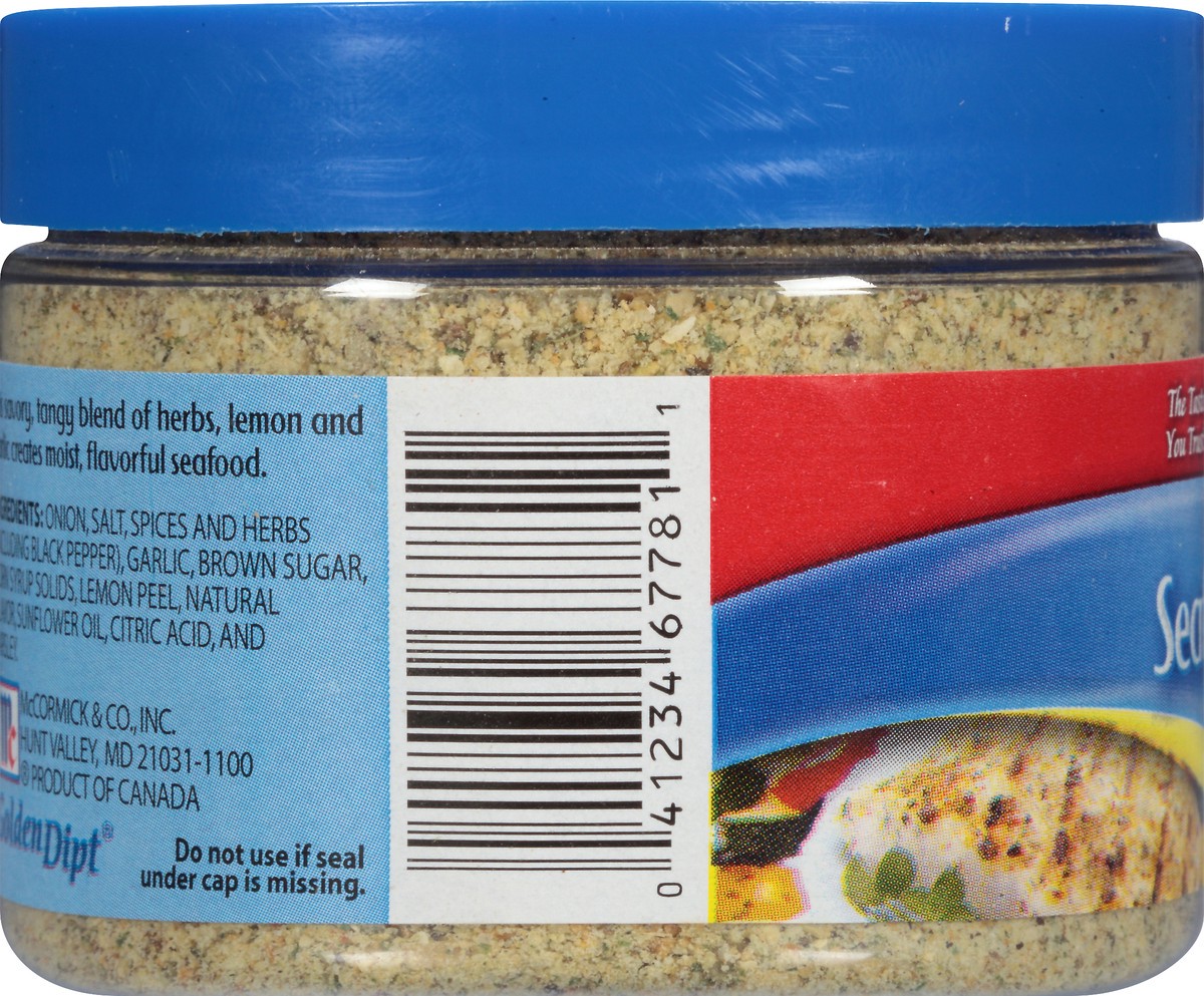 slide 5 of 8, McCormick Golden Dipt Herb With Lemon Seafood Rub, 4.2 oz