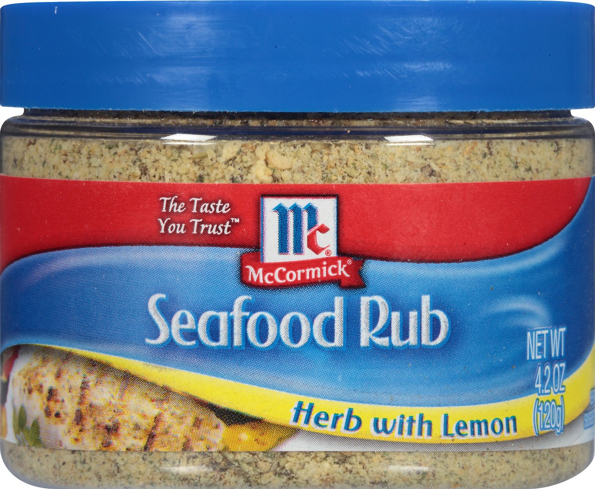 slide 7 of 8, McCormick Golden Dipt Herb With Lemon Seafood Rub, 4.2 oz