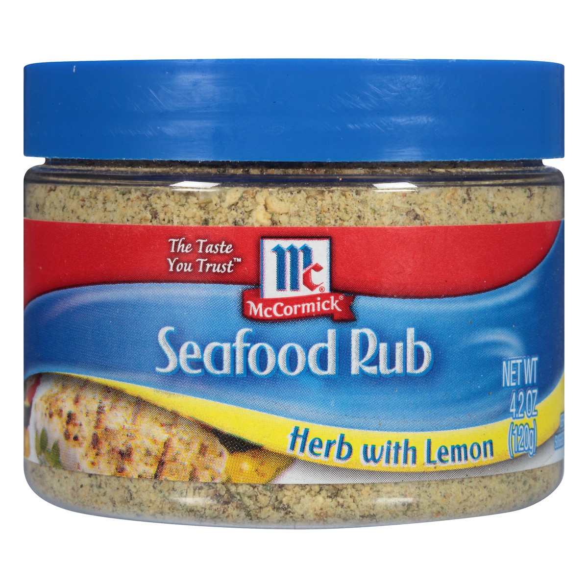 slide 1 of 8, McCormick Golden Dipt Herb With Lemon Seafood Rub, 4.2 oz