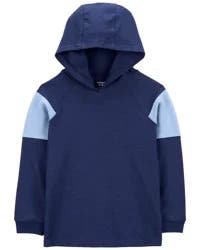 Carter's Kid Colorblock Cotton Blend Long-Sleeve Tee - Blue Blue 8