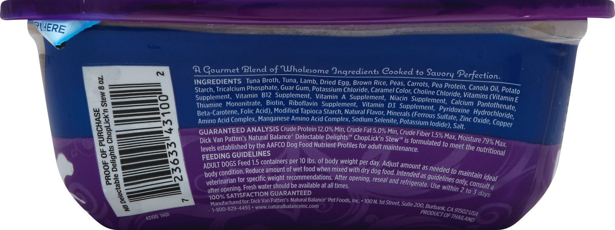 slide 9 of 10, Natural Balance Dog Food 8 oz, 8 oz