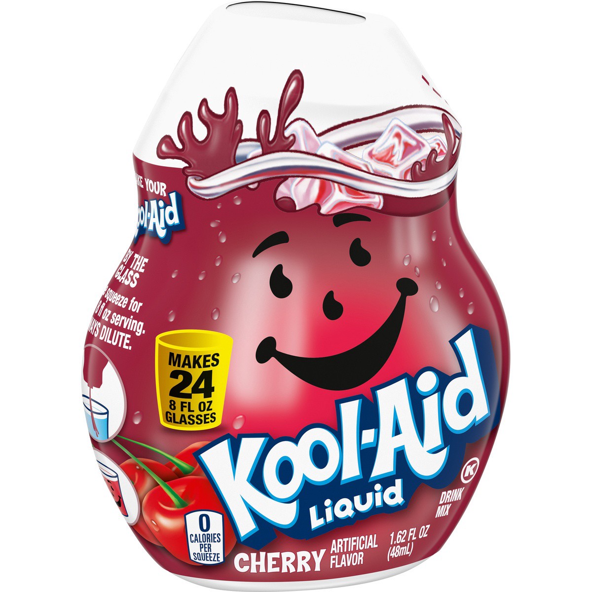 slide 8 of 9, Kool-Aid Liquid Cherry Artificially Flavored Soft Drink Mix, 1.62 fl oz Bottle, 1.62 fl oz