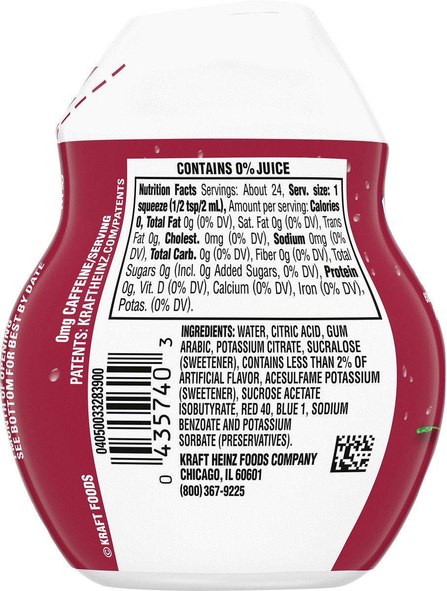 slide 9 of 9, Kool-Aid Liquid Cherry Artificially Flavored Soft Drink Mix, 1.62 fl oz Bottle, 1.62 fl oz