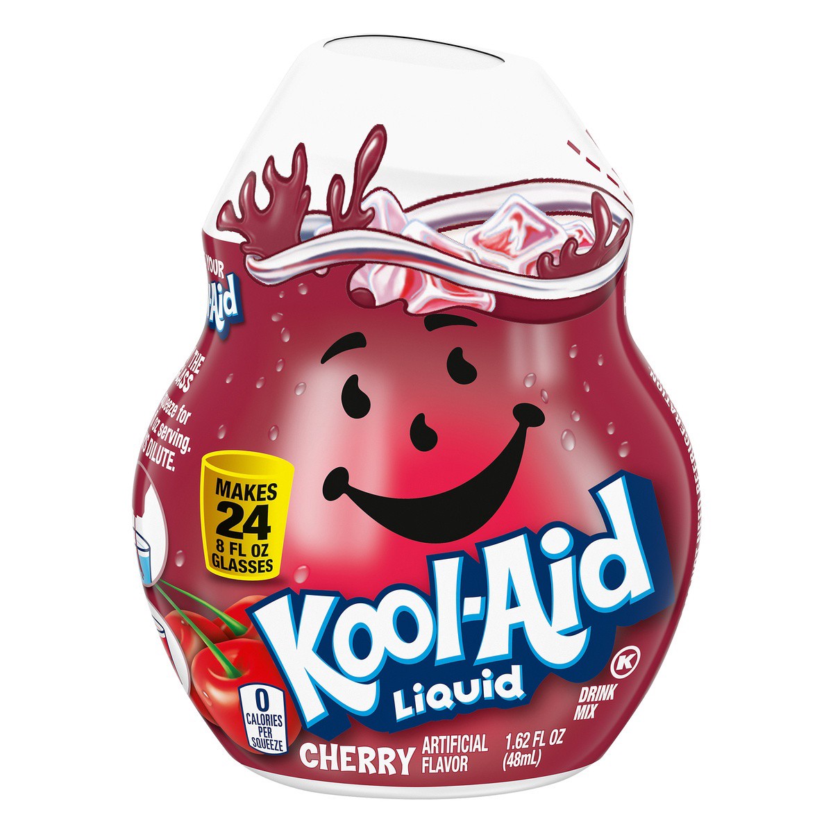 slide 1 of 9, Kool-Aid Liquid Cherry Artificially Flavored Soft Drink Mix, 1.62 fl oz Bottle, 1.62 fl oz