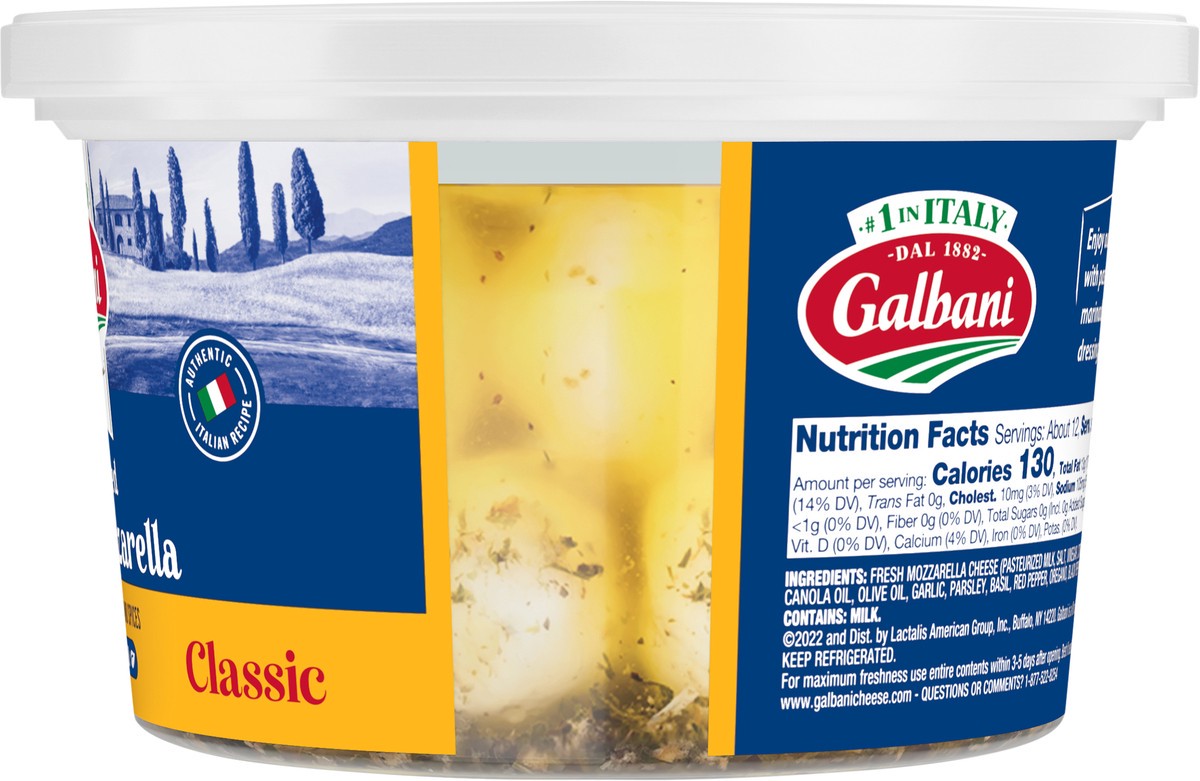 slide 4 of 7, Galbani 12oz Fresh Mozzarella Marinated Cheese, 12 oz