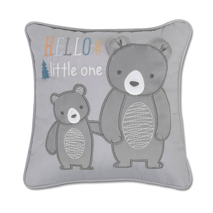 slide 1 of 2, Wendy Bellissimo Mix & Match Best Friends Bear Square Throw Pillow - Blue, 1 ct