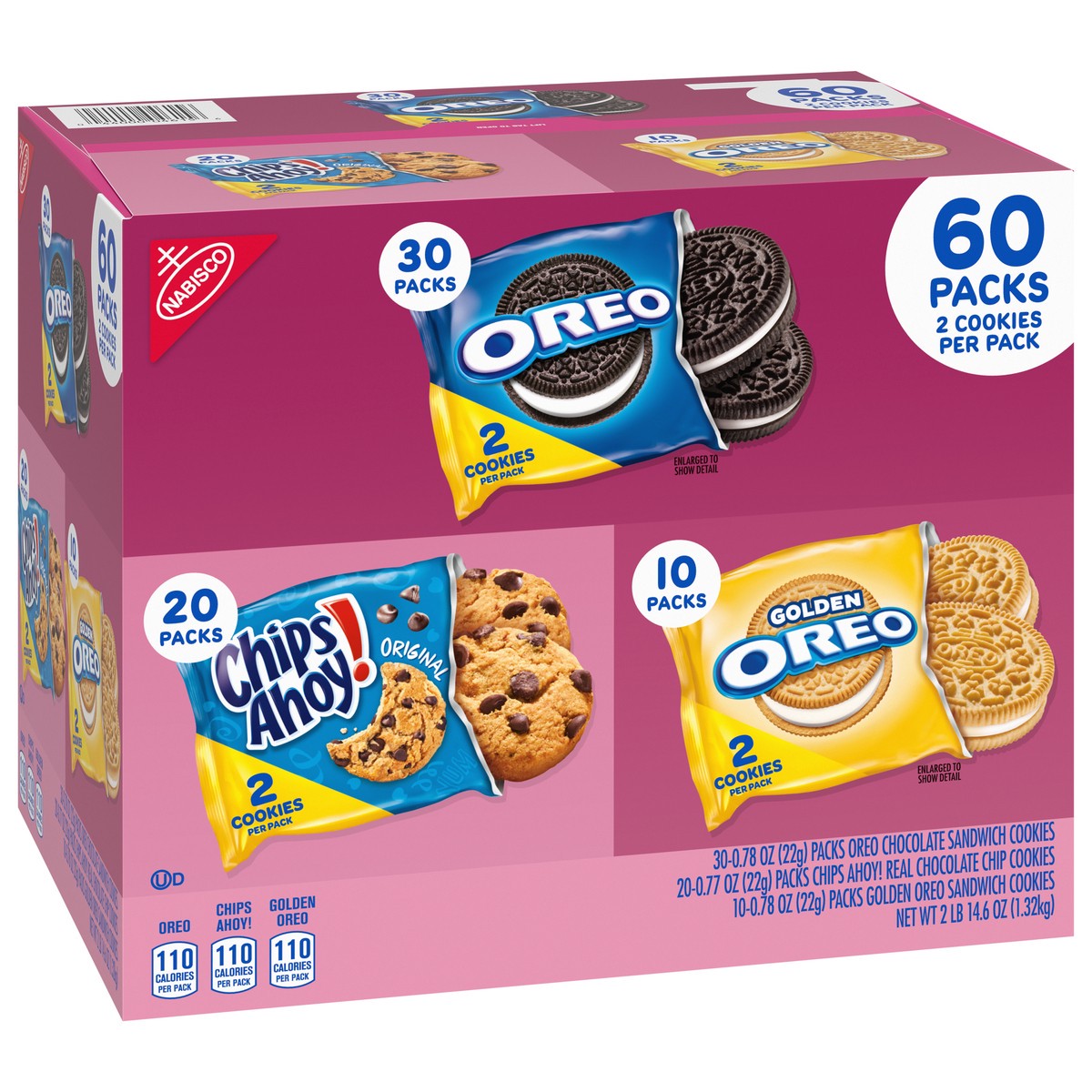 slide 9 of 14, Nabisco Cookies 60 Packs, 60 ct