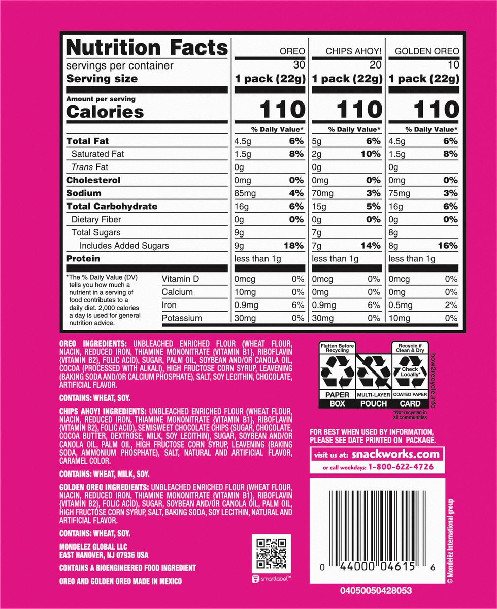 slide 6 of 14, Nabisco Cookies 60 Packs, 60 ct