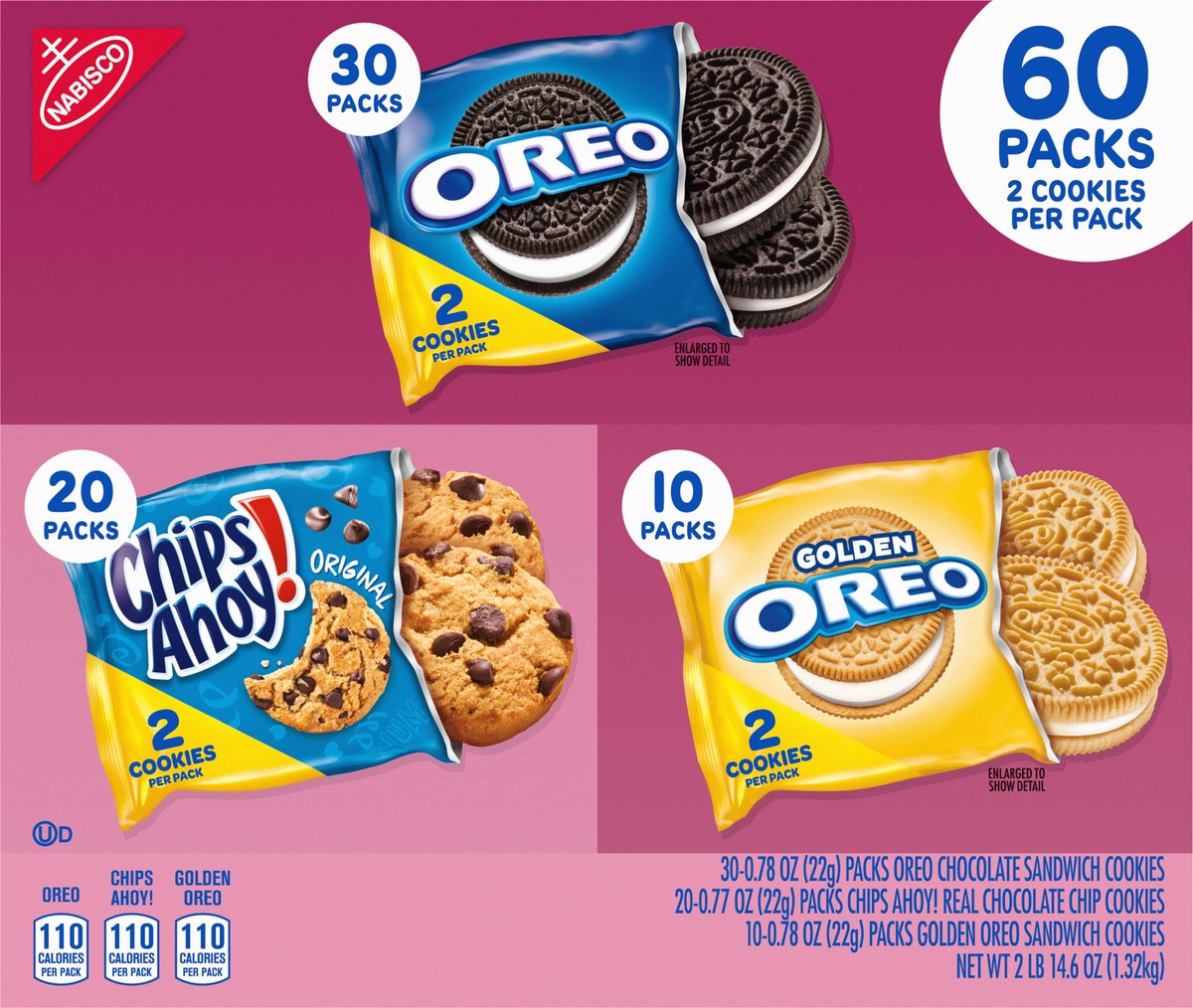 slide 12 of 14, Nabisco Cookies 60 Packs, 60 ct