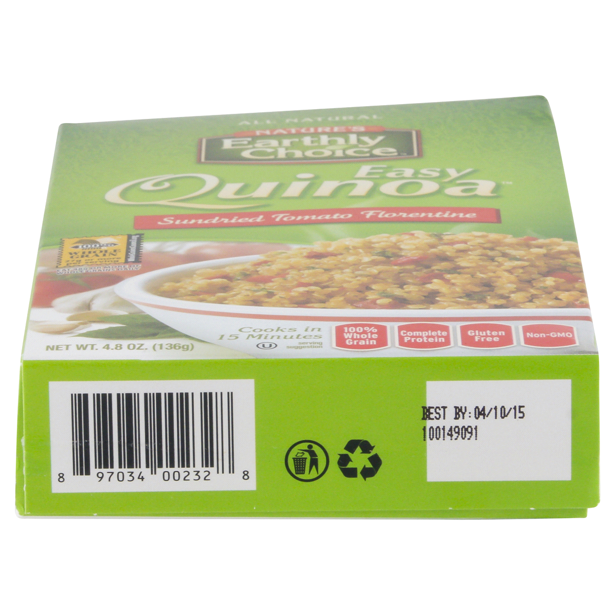 slide 5 of 6, Nature's Earthly Choice Tomato Florentine Quinoa, 4.8 oz