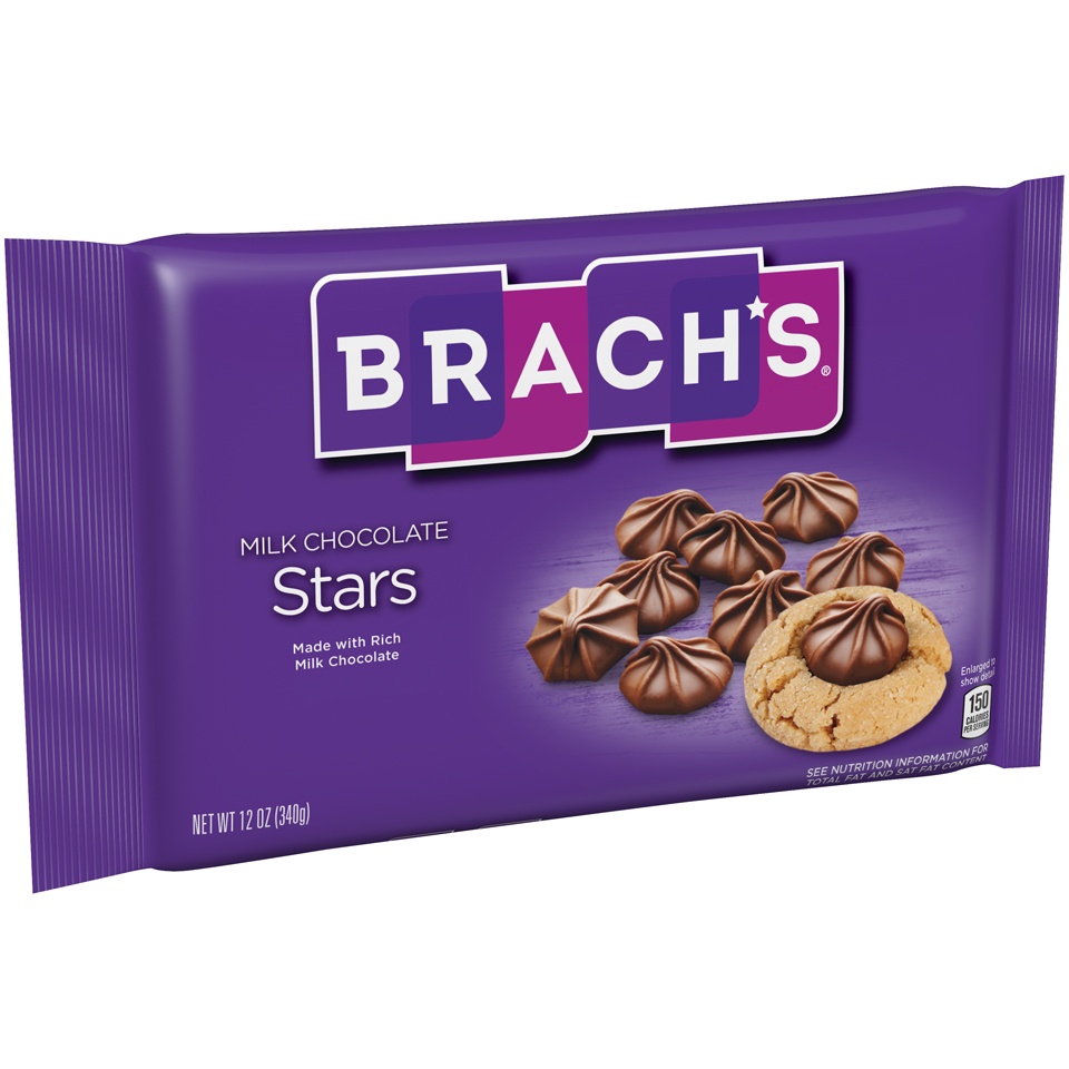 slide 5 of 8, Brach's Milk Chocolate Stars, 12 oz