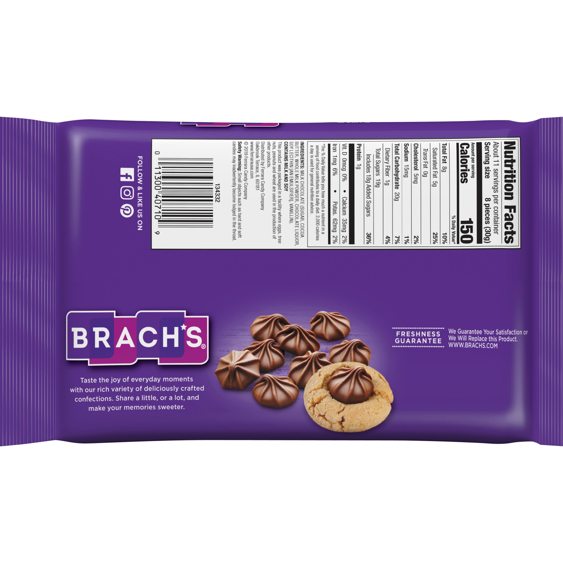 slide 4 of 8, Brach's Milk Chocolate Stars, 12 oz