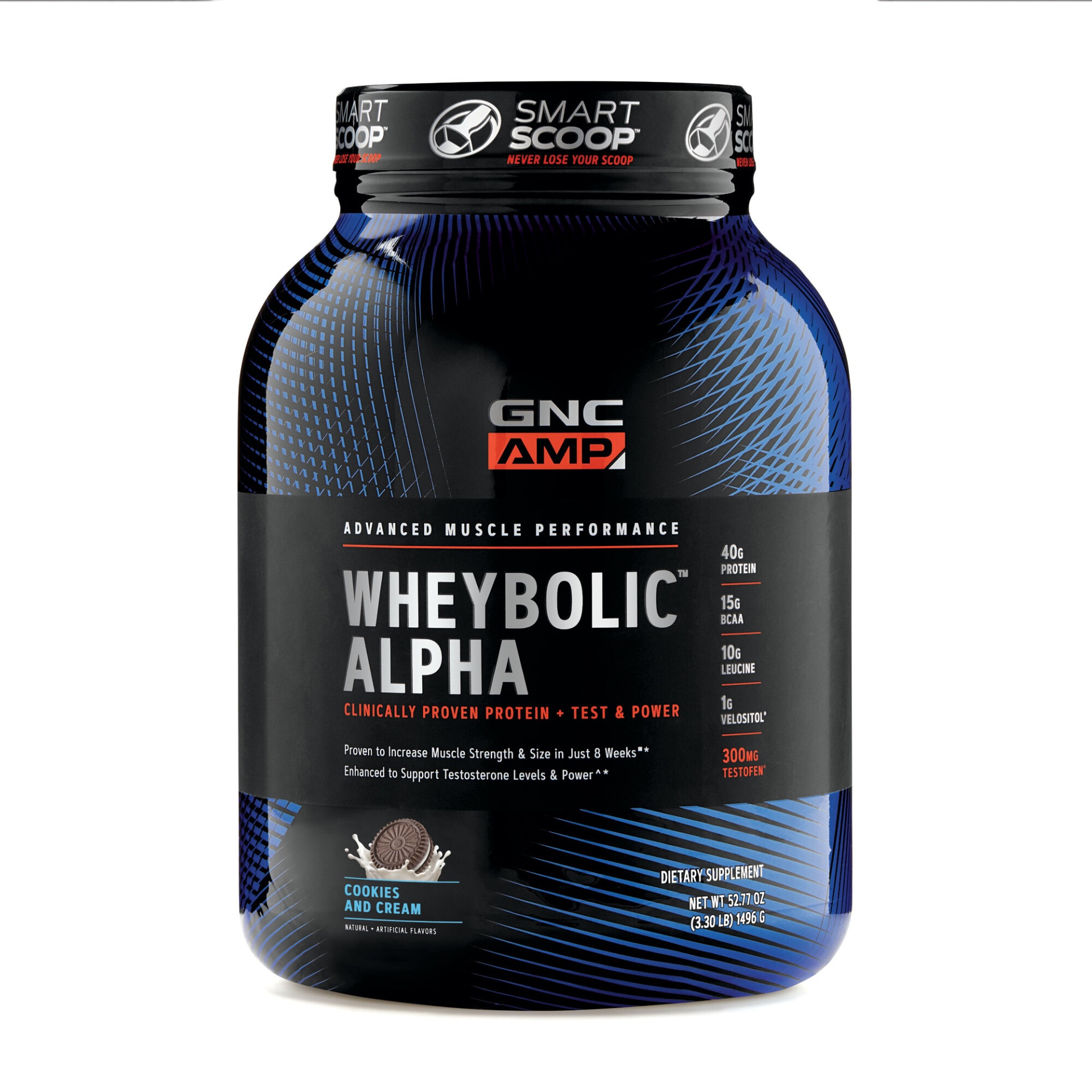 slide 1 of 1, GNC AMP Wheybolic Alpha - Cookies and Cream, 1 ct