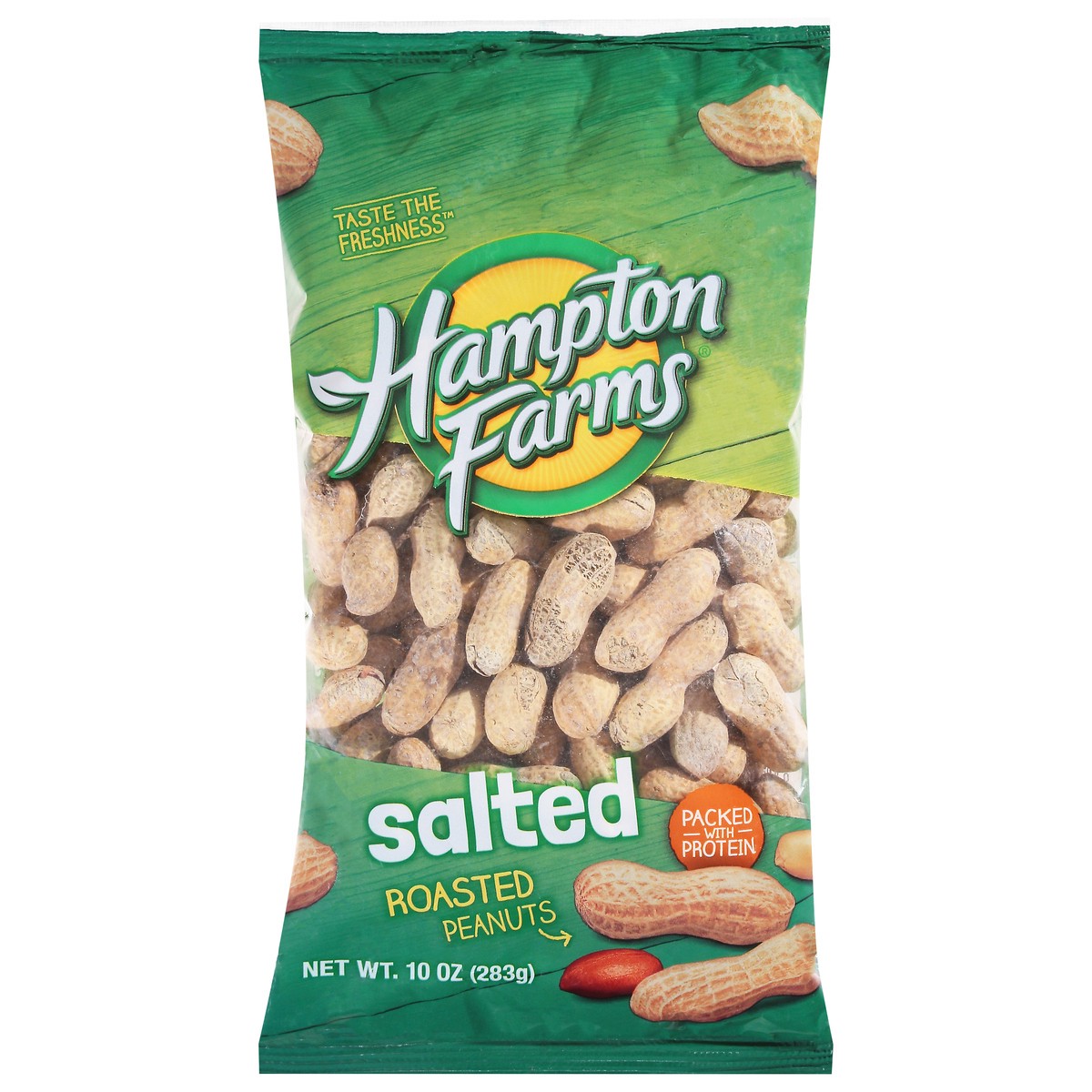 slide 1 of 8, Hampton Farms Salted Peanuts 10 oz, 10 oz