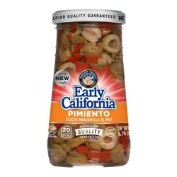 Early California Sliced Manzanilla Olives with Pimiento 5.75 oz