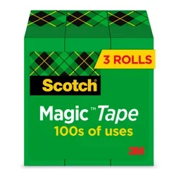 Scotch Magic Tape Refill 3 Pack - Clear