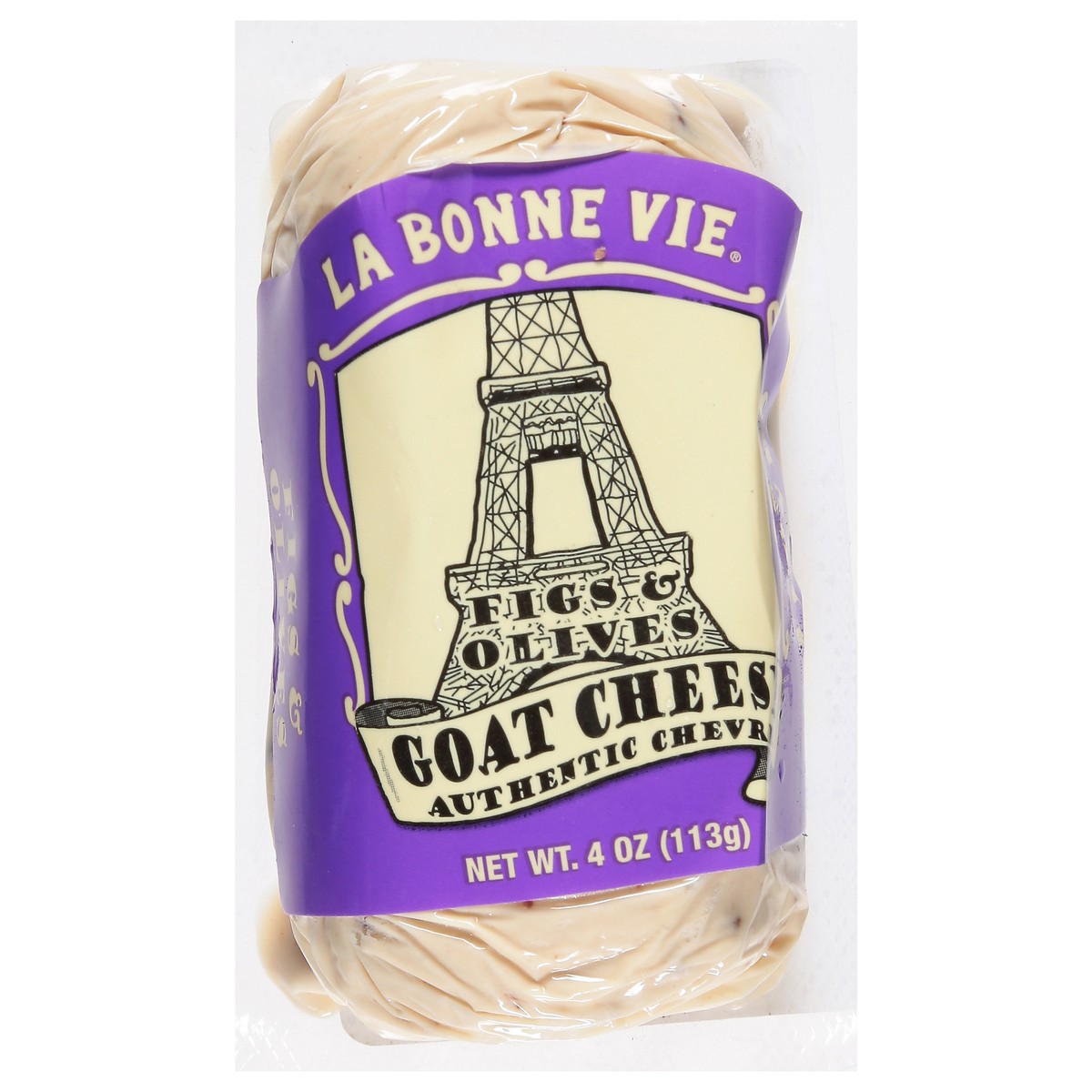 slide 1 of 11, La Bonne Vie Figs & Olives Goat Cheese 4 oz, 4 oz