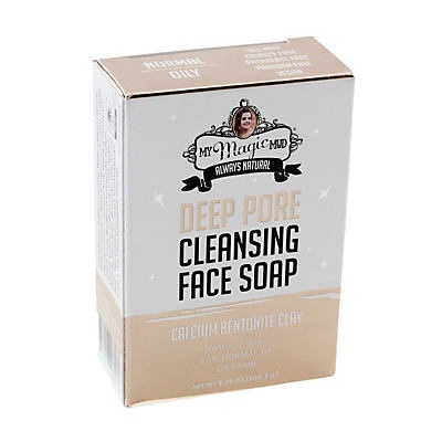 slide 1 of 1, My Magic Mud Bentonite Clay Deep-Pore Cleansing Face Soap, 3.75 oz