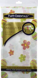 Party Essentials Tablecover, Plastic, Rectangle, 1 Each