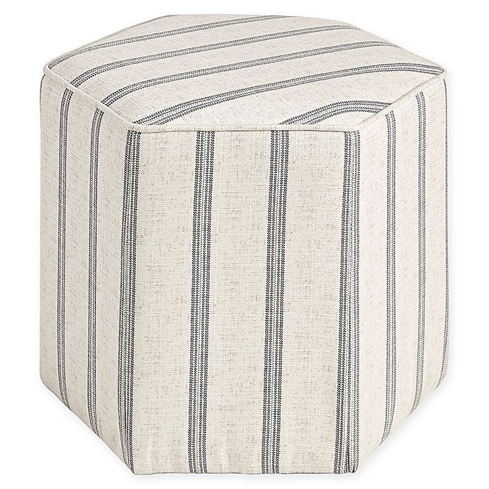 slide 1 of 4, Martha Stewart Ellen Accent Ottoman - Natural, 1 ct