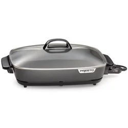 Presto 16 inch Electric Slimline Skillet with Glass Cover
