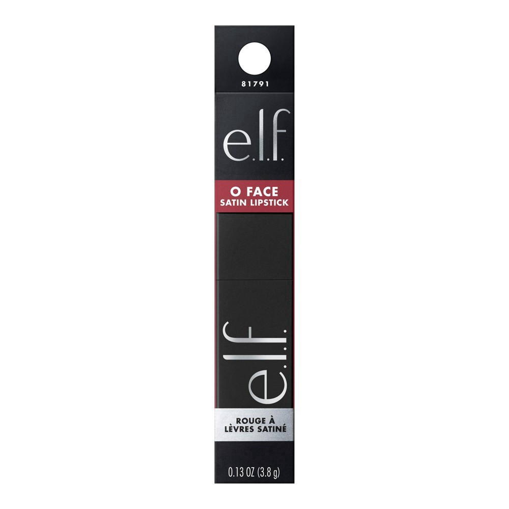 slide 13 of 13, e.l.f. Shameless O Face Satin Lipstick 0.13 oz, 0.13 oz