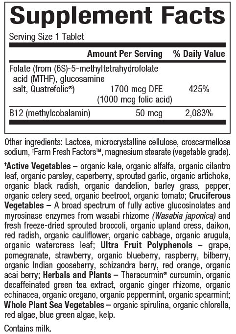 slide 2 of 2, Natural Factors Methylfolate, 60 ct