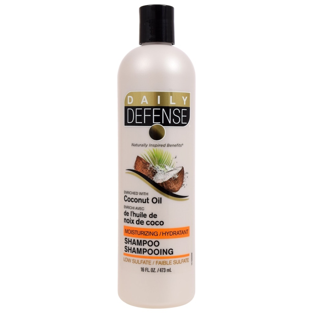 slide 1 of 1, Daily Defense Coconut Oil Shampoo, 16 oz